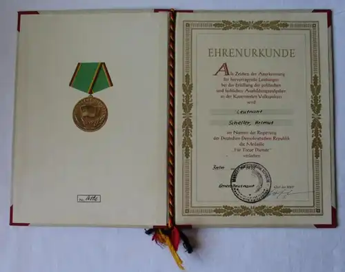 DDR Nachlaß Urkunden plus Orden KVP, GST Ernst Schneller 1955-1970 (132371)