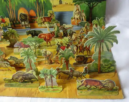 seltenes Quieta-Werke Diorama Nr. 11 mit 34 Aufstellfiguren Afrika (100867)