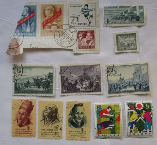 schöne Sammlung Briefmarkenalbum Stamp Album China 120 Marken (126750)