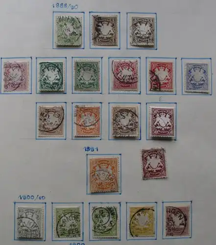 umfangreiche Briefmarken Sammlung Bayern 1871 bis 1920 (130412)