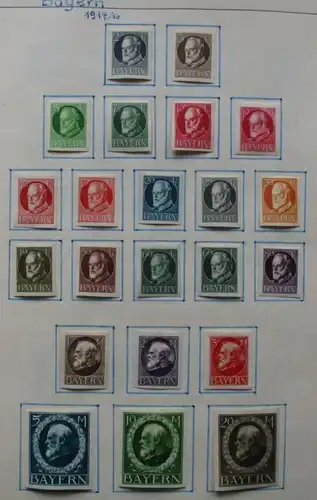 De vastes timbres Collection Bayern 1871 à 1920 (130412)