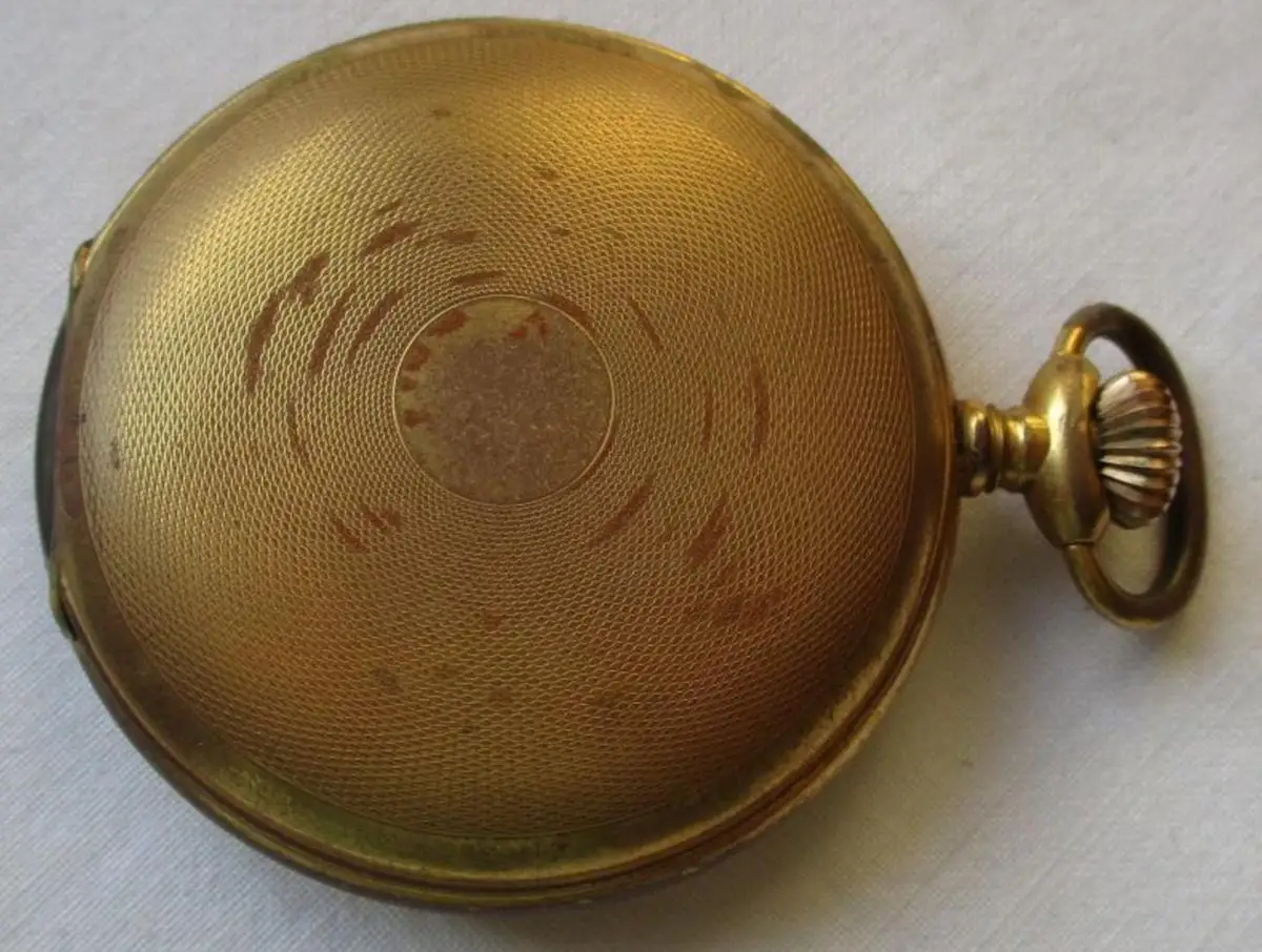 vergoldete Herren Taschenuhr System Glashütte mit Widmung Finnland 1940 (135788) 1