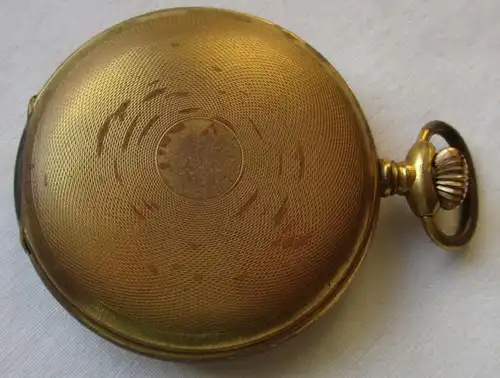 montre de poche dorée pour hommes System Glashütte avec dédicace Finlande 1940 (135788)