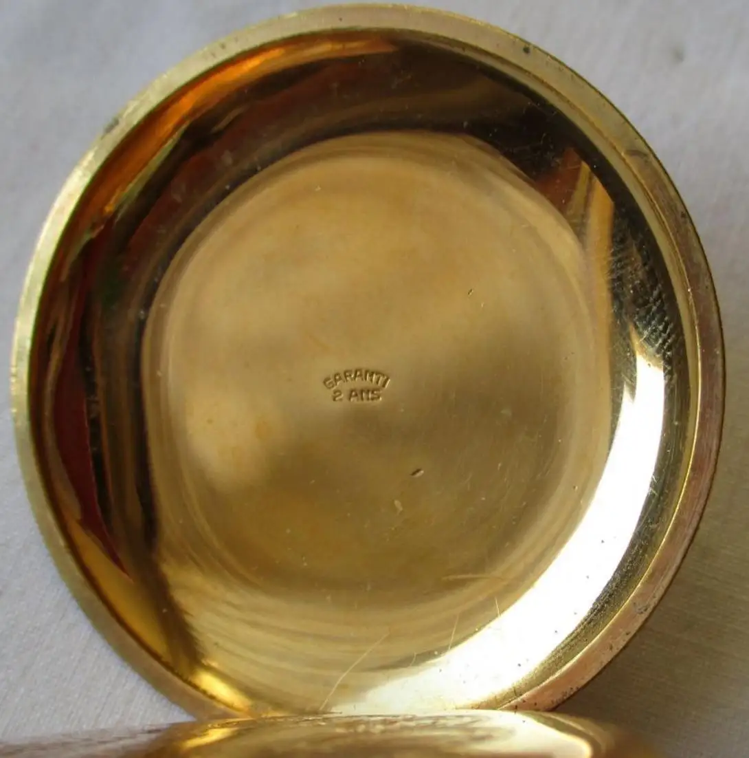 vergoldete Herren Taschenuhr System Glashütte mit Widmung Finnland 1940 (135788) 7