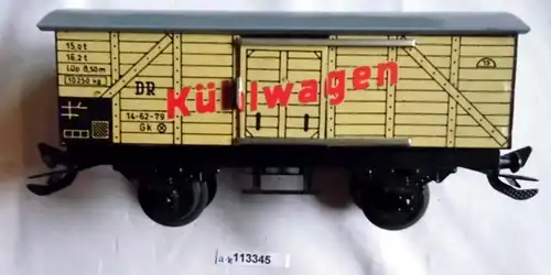 Zeuke Modellbahn Dampflok mit 7 Waggons Spur 0 im Originalkarton um1950 (113345)