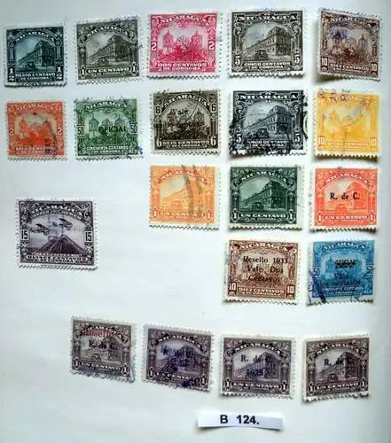 belle collection de timbres de haute qualité Nicaragua 1862 à 1925