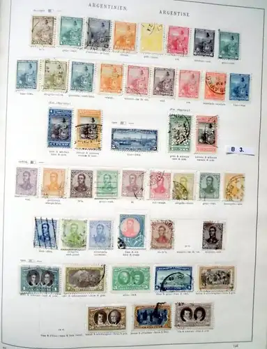 schöne hochwertige Briefmarkensammlung Argentinien 1858 bis 1935