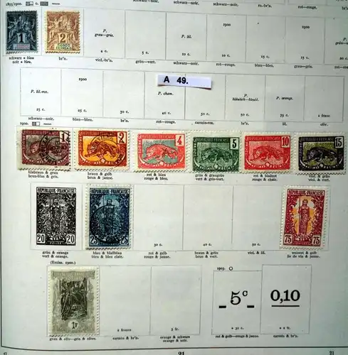 schöne hochwertige Briefmarkensammlung französische Kolonien in Afrika ab 1893