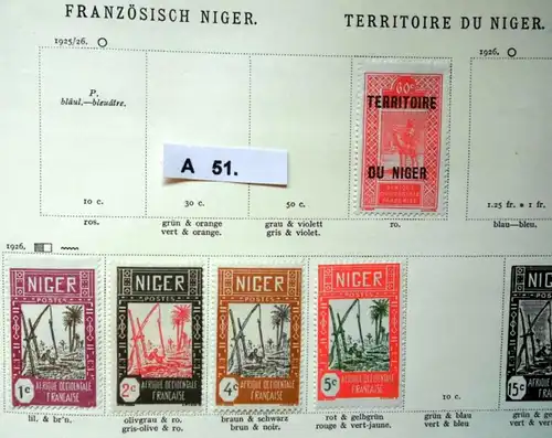 schöne hochwertige Briefmarkensammlung französische Kolonien in Afrika ab 1893