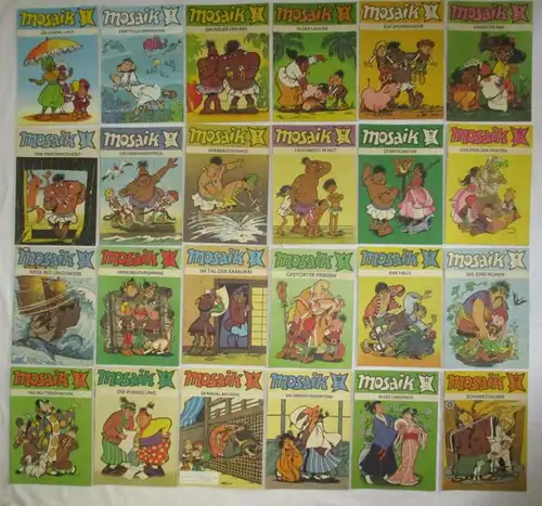 Mosaik Abrafaxe 1/1976 bis 312/2001 komplett 312 Hefte (132440)