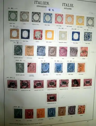 collection rare de timbres Italie 1861 à 1938 presque complètement RAR!!