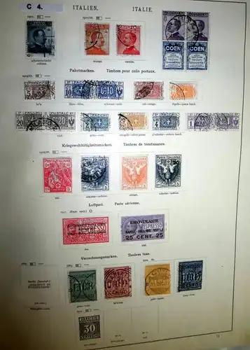 collection rare de timbres Italie 1861 à 1938 presque complètement RAR!!