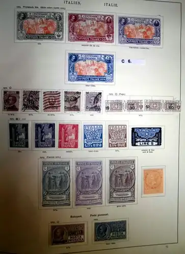 collection rare de timbres Italie 1861 à 1938 presque complètement RAR!!