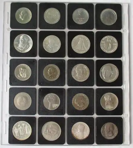 DDR Gedenkmünzensammlung komplett 123 Münzen Stempelglanz (110616)