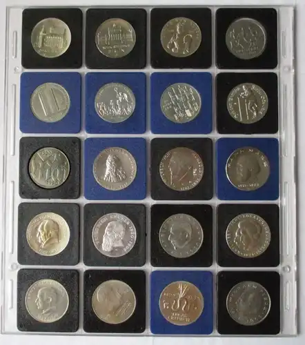 DDR Gedenkmünzensammlung komplett 123 Münzen Stempelglanz (111376)