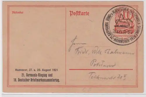 21811 Privatganzsache PP52/C2 Germania-Ringtag & Briefmarkensammlertag Hannover