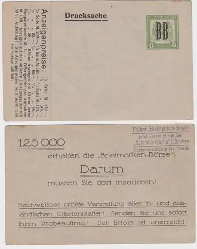 97118 K.K. Feldpost Ganzsache Überdruck Verlag d. Briefmarken-Börse München