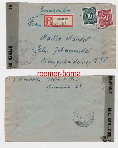 82536 Einschreiben Brief Kriegsgefangenenpost Berlin 1946