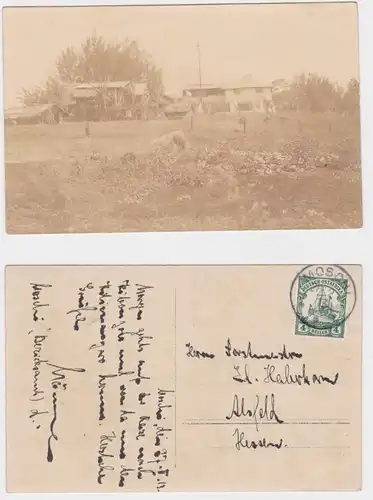 98249 Photo Ak Moschi Office de district colonie Allemand Afrique de l'Est 1913