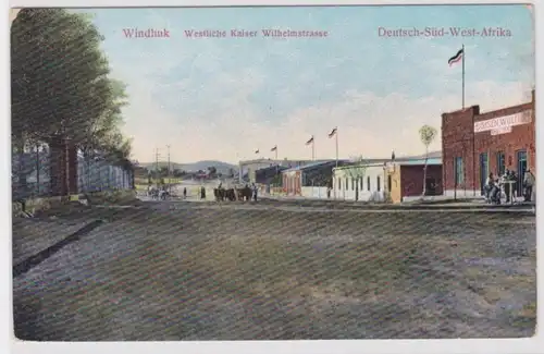 99043 Ak DSWA Windhuk westliche Kaiser Wilhelmstrasse um 1910