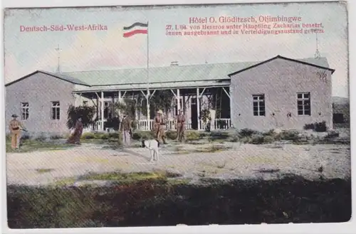 99044 Ak DSWA Deutsch Süd West Afrika Namibia Otjimbingwe Hotel um 1910