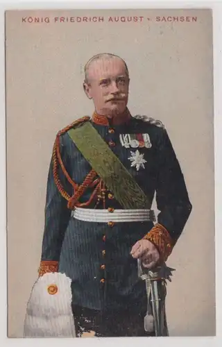 89958 Ak roi Friedrich August de Saxe 1913