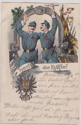 67520 Militär Reservistika AK Österreich - Hoch die Hälfte 1900