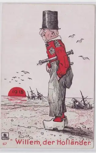 98400 Humor Ak 'Willem, le Hollandais' 1918