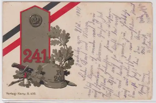 98401 Poste de terrain Ak König Saxon de réserve-infanterie-régiment n° 241