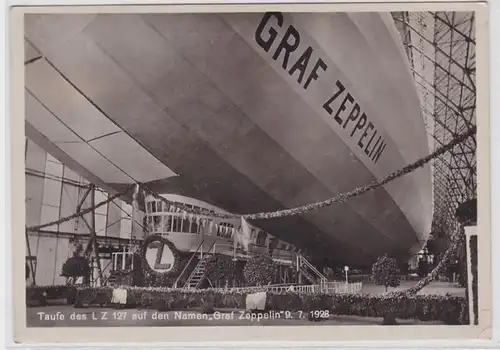 75904 Ak Baptême de LZ 127 sur le nom 'Graff Zeppelin' 9.7.1928
