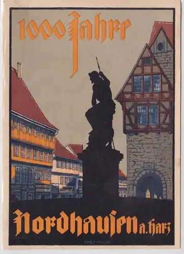 69851 AK 1000 Jahre Nordhausen am Harz - Amtliche Festpostkarte 1927