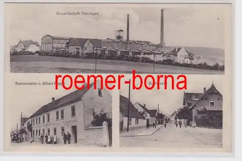 81781 Mehrbild Ak Heygendorf Gewerkschaft Thüringen, Restauration, Dorfstr. 1917