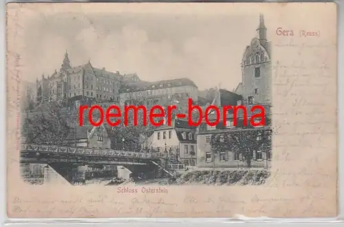 82634 Präge Ak Gera (Reuss) Schloss Osterstein 1899