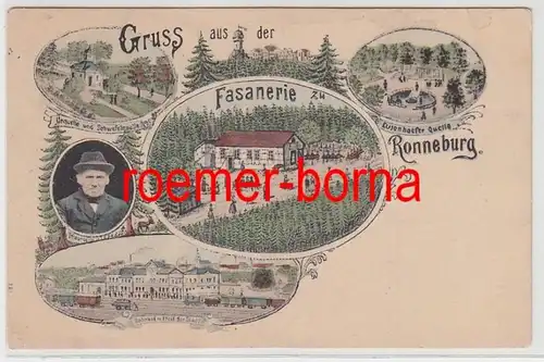 82652 Mehrbild Ak Gruss aus der Fasanerie zu Ronneburg um 1910