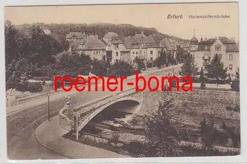 83517 Ak Erfurt Hohenzollernbrücke 1917