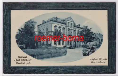 84078 Ak Russdorf Sachsen Altenburg Gasthaus 'Stadt Altenburg' 1912