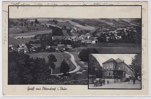 86518 Mehrbild Ak Gruß aus Ottendorf in Thüringen Gasthof 1941