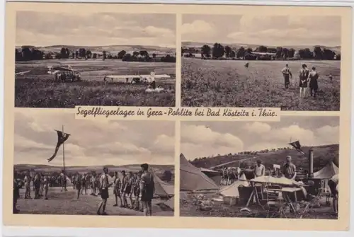98173 Mehrbild Ak Segelfliegerlager in Gera Pohlitz bei Bad Köstritz in Thür.