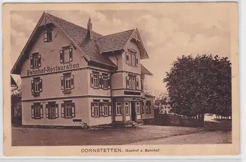 20327 AK Dornstetten - Auberge à la gare, vue d'ensemble Extérieur 1914