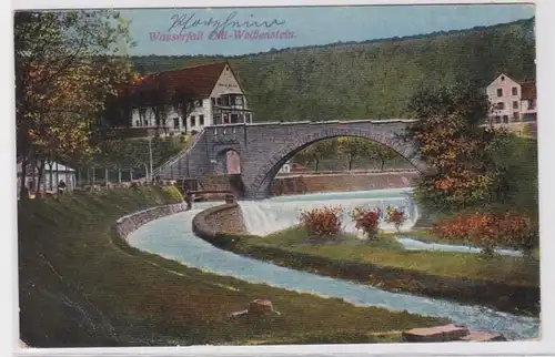 83908 AK Wasserfall Dill-Weißenstein - Flusslauf mit Weissensteiner Brücke