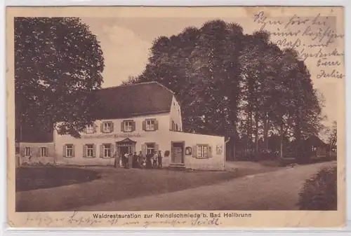 39873 AK Waldrestauration zur Reindlschmiede bei Bad Heilbrunn 1928