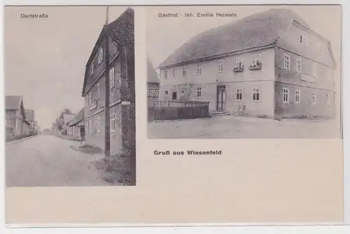 26028 AK Gruß aus Wiesenfeld - Dorfstraße, Gasthof, Inhaber Emilie Heinlein