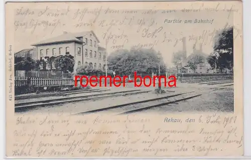 73356 Ak Rehau Parthie à la gare 1901