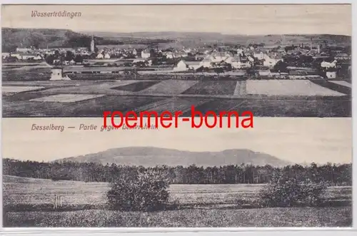 83080 Mehrbild Ak Wassertrüdingen Hesselberg Partie gegen Lentersheim 1914