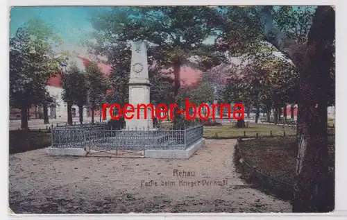 83185 Ak Rehau Partie beim Krieger-Denkmal 1931