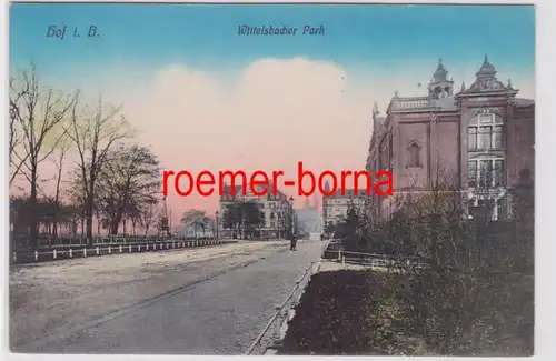 83563 Ak Hof i.B. Wittelsbacher Park vers 1910