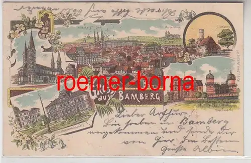 83618 Ak Lithographie Greuss de Bamberg 1902