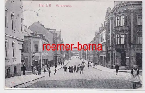 83665 Ak Hof i.B. Marienstraße 1909