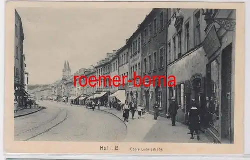 83782 Ak Gruss de Hof i.B. Obere Ludwigstraße 1922