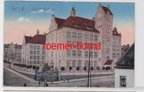 84028 Ak Hof i.B. Schillerschulhaus 1924